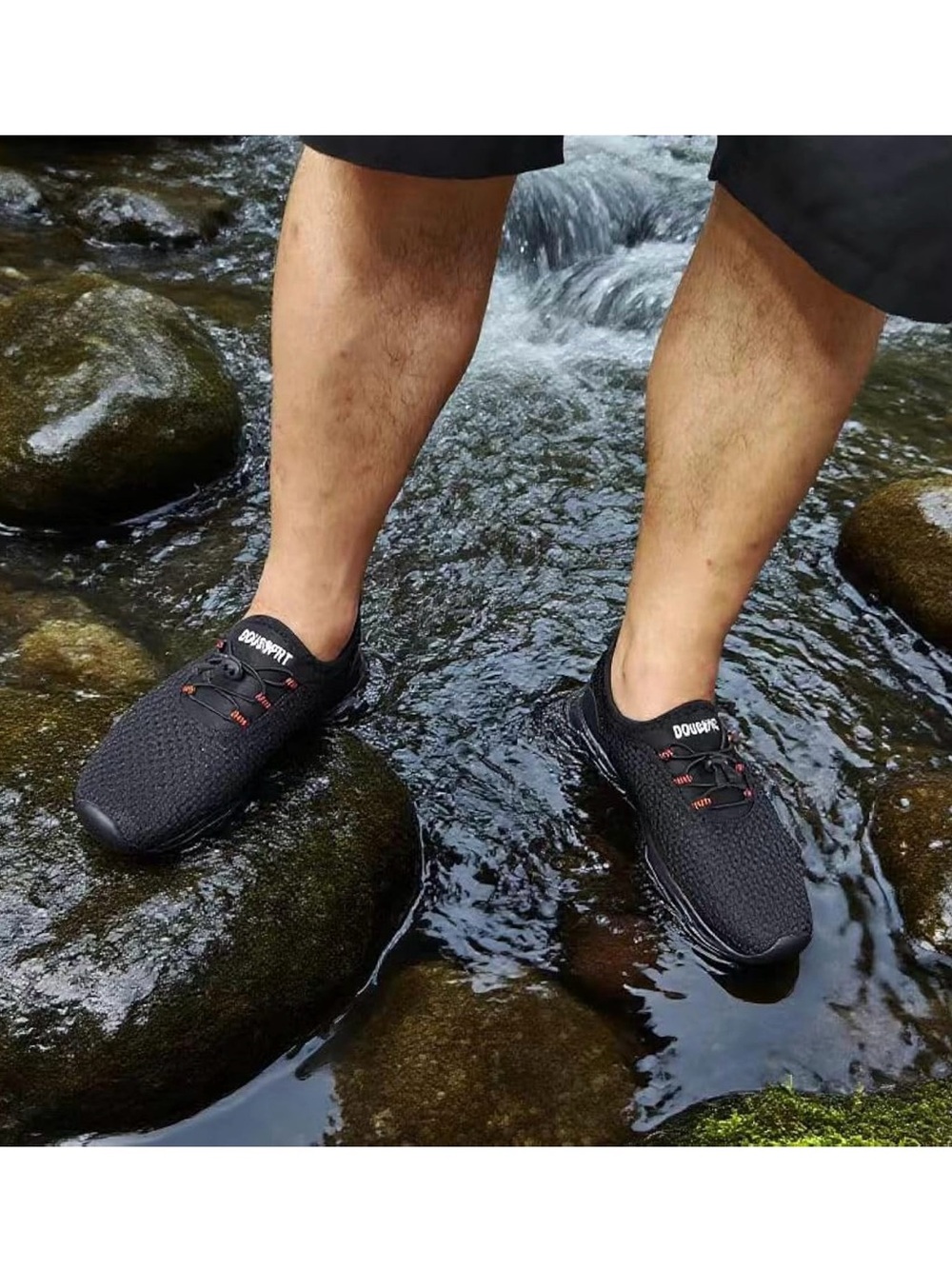 DOUSSPRT Men's Water Shoes Quick Drying Sports Aqua Shoes - Picture 3 of 12